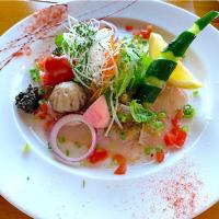 ツルッとシコッとさっぱりカルパッチョ食べよう〜♪