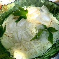 いい天気！！クールに冷やして庭素麺♪