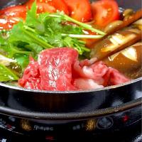 夏野菜もっりもり♪茄子にトマトにパクチーで『夏すき!!』