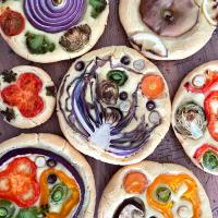 春のフラワーガーデン！野菜でお絵描きフラワーフォカッチャ♪