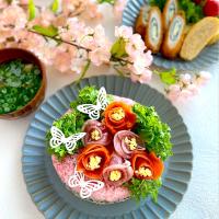 思い出に残したい♡ちょっと特別な雛祭り寿し♪