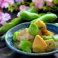 旬のおいしいもの皿『そらまめ料理』