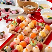 雛祭りのパーティーテーブルコーデ♪