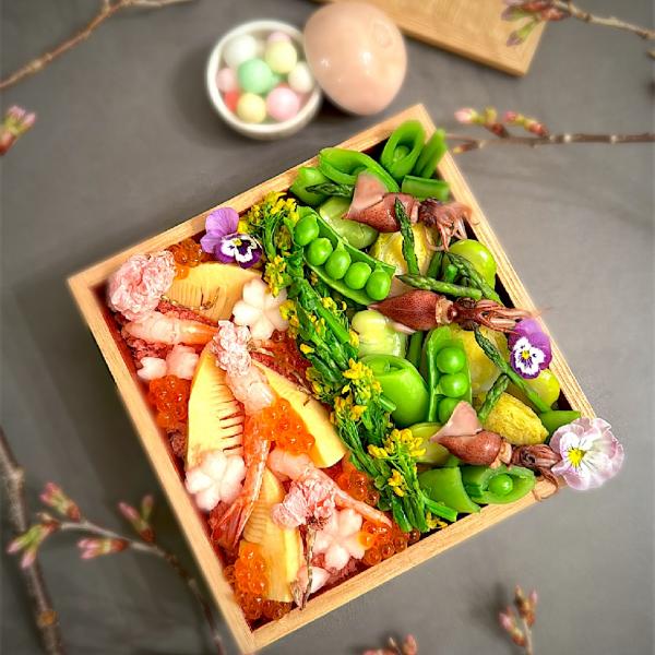 ちりめん細工　お花見お弁当 ちりめん細工 お花見お弁当 - メルカリ