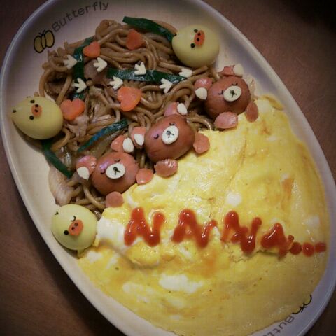 ひと手間でかわいい デコ焼きそば で子供を大喜びさせよう Macaroni