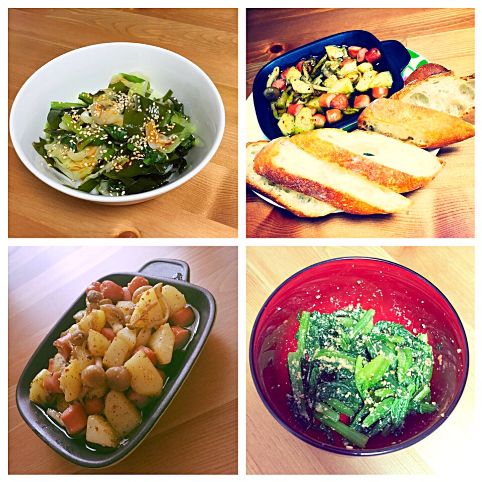 毎日つかえる！小松菜とわかめで作る料理、レシピセレクト