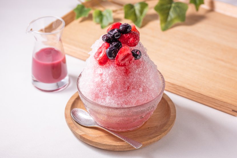 糀のブルーベリービネガーシロップかき氷 糀甘酒 ブルーベリー黒酢 マルコメ キッチン Snapdish スナップディッシュ Id 8ielsa