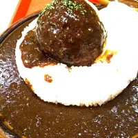 ライオンの卵 チーズハンバーグカレーライス|でじぺんさん