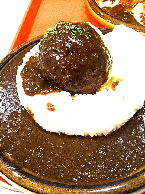 ライオンの卵 チーズハンバーグカレーライス|でじぺんさん