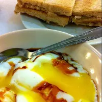 Snapdishの料理写真:Kaya&Butter Toast + Half-Boiled Egg|CopyCatさん