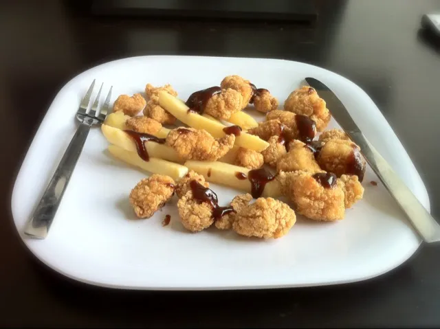 Popcorn Chicken & Fries|Mirza Rahmanさん