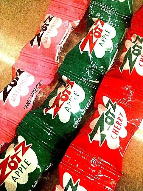 Snapdishの料理写真:ZotZ Fizzy Candies in Strawberry, Cherry & Apple|Monina Baronganさん