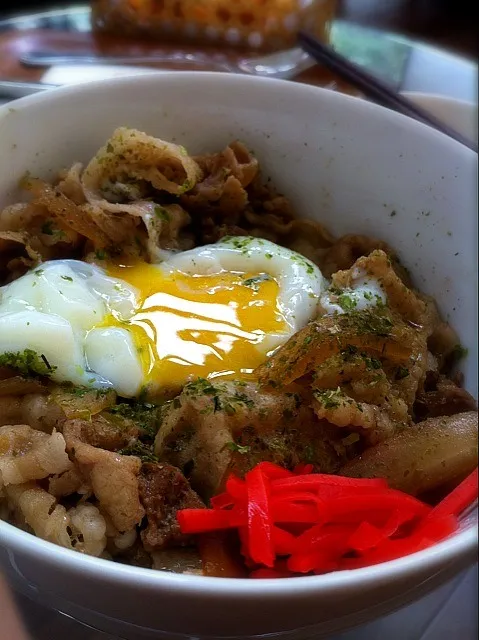 Gyudon with Onsen Tamago|about.me/pinku_nekoさん