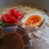 Snapdishの料理写真:冷やし博多ラーメン|taganiさん