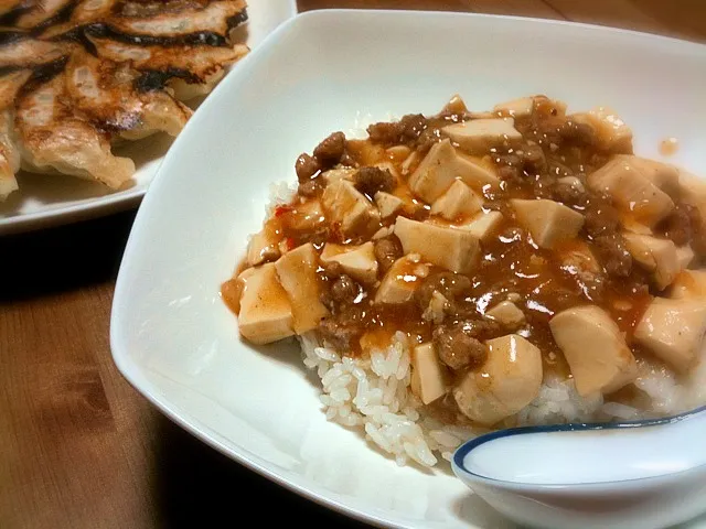 麻婆豆腐 餃子|ちえさん