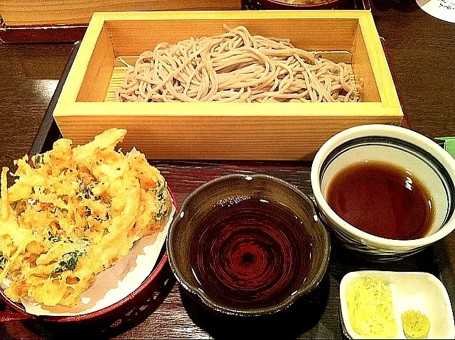 桜海老と野菜のかき揚げとざる蕎麦セット|たむーさん