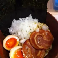 朝つけ麺|へびさん