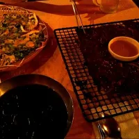 Snapdishの料理写真:チジミ&焼肉|Jang Jihoonさん