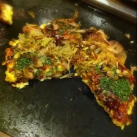 Snapdishの料理写真:トマトチーズお好み焼き|TSUNAツナさん