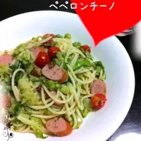 Snapdishの料理写真:【作った】ブロッコリーペペロンチーノ|あじあさん