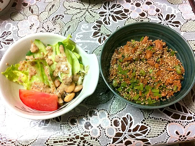 ごまドレッシング&大根の茎とツナの炒め物|まよみさん