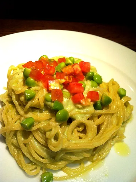 夏の新メニュー「枝豆ソースのパスタ」|kohei onoさん