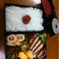 Snapdishの料理写真:トンカツ弁当|すみママさん