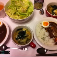 Snapdishの料理写真:牛すじカレーライス|かよぴさん