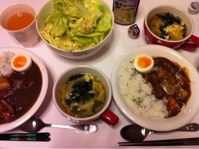 Snapdishの料理写真:牛すじカレーライス|かよぴさん