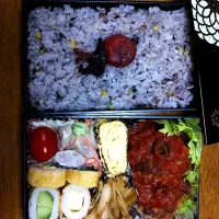 Snapdishの料理写真:ハンバーグ弁当|すみママさん