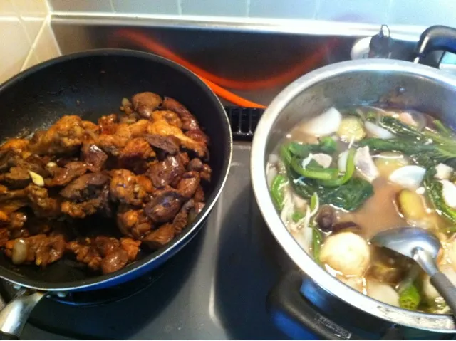 sinigang and adobo philippine food|cathrina kobayashiさん