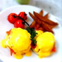 smoked salmon egg benedict|kwangさん