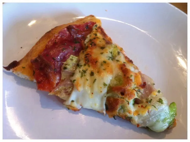 Pizza with salami n lettuce|Jillianさん