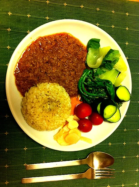 キーマカレー&玄米ご飯|YUKIKO SUGINOさん