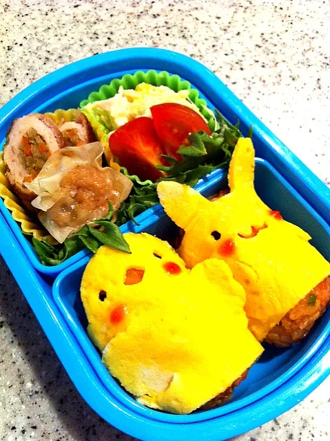 どうぶつまきまきオムライス弁当|ちかさん