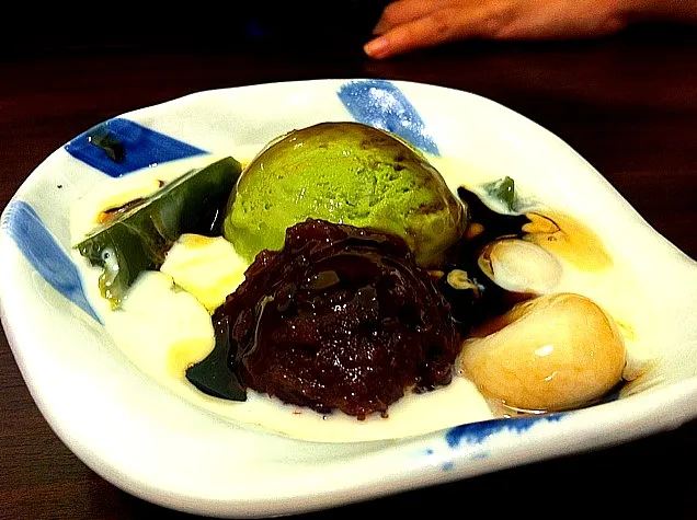 green tea ice cream in soymilk|nuttyさん