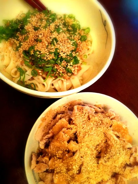 豚しゃぶと納豆うどん|ワダエリカさん