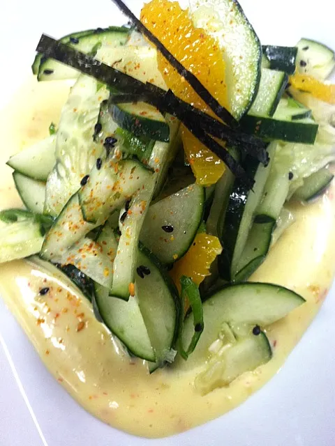 cucumber salad w/ mango saffron aioli|GREG ARNOLDさん