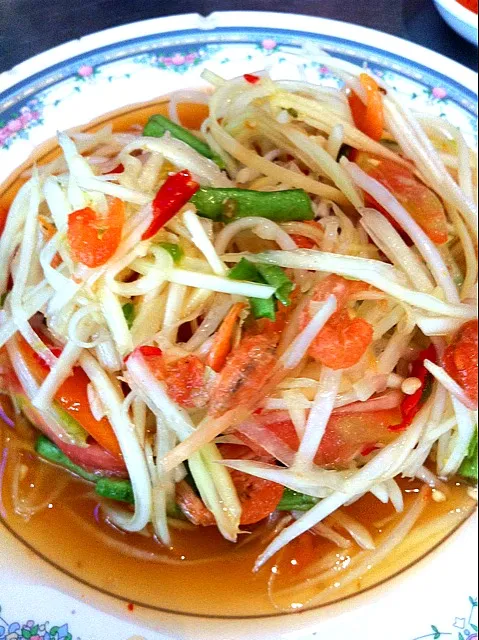 somtum (thai style salad) the most famous dish|sankoさん