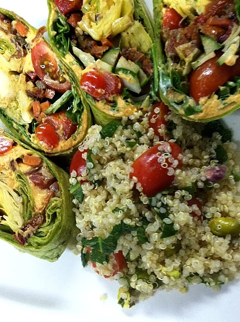 roasted vegetable wrap w/ pistachio mint tabouleh|GREG ARNOLDさん