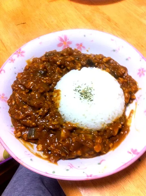 鶏ミンチのカレー|まっこさん