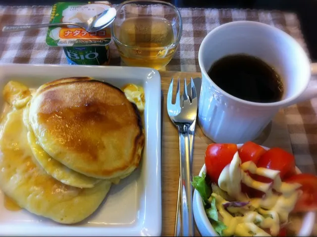 ハムチーズサンドパンケーキ。|あとり。さん