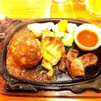 hamburg, chicken, steak!|evieさん