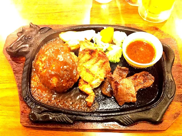 hamburg, chicken, steak!|evieさん