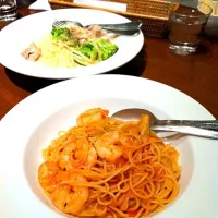 Snapdishの料理写真:HARBS♥パスタランチ|♡shellie♡http://andmiidana.tuna.beさん