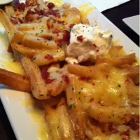 fried with cheese & bacon sauce|hubby woodさん