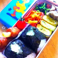 Snapdishの料理写真:おむすび弁当☻|好美さん