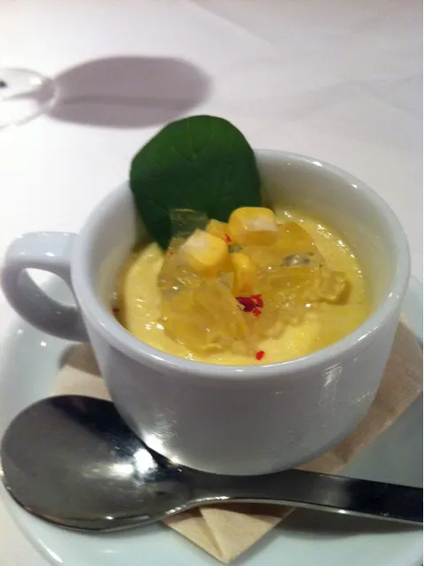 amuse bouche - corn mousse|Chris Shannonさん