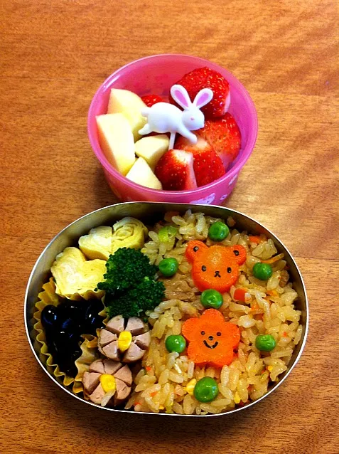 fried rice bento - kindergarten days|Sakikoさん