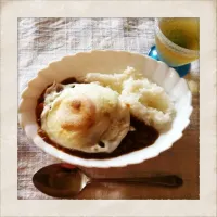 Snapdishの料理写真:目玉焼きカレーライス|ゆみさん